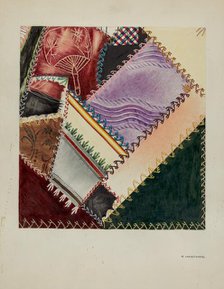 Quilts, Pieced, 1935/1942. Creator: Florence Hastings.