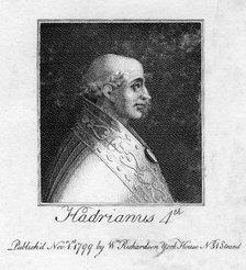 Pope Adrian IV, (1799). Artist: Unknown