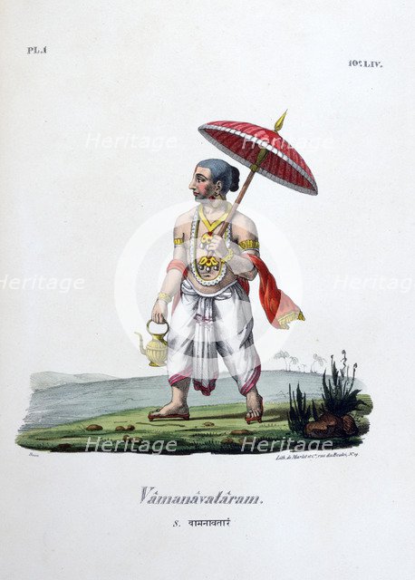 'Vamanavataram' (dwarf), 1828. Artist: Marlet et Cie