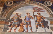 Decoration of the Sala dei Gigli, 1482-1484. Artist: Ghirlandaio, Domenico (1449–1494)