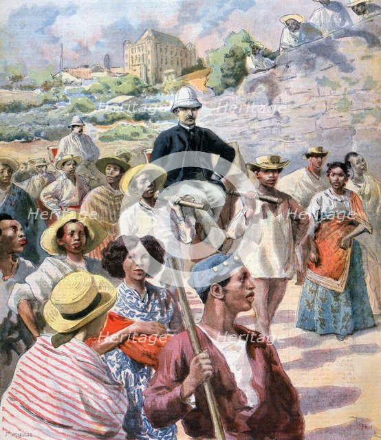 M le Myre de Vilers in Madagascar, 1894. Creator: F Meaulle.