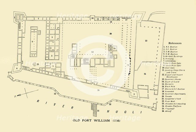 'Old Fort William, 1756', (1925). Creator: Unknown.