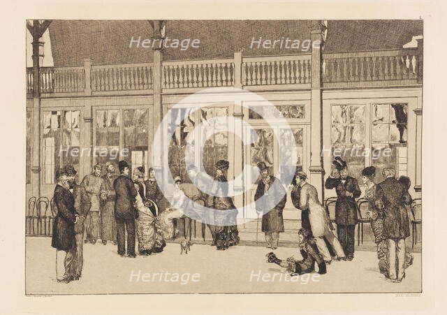 Opus VI, from Paraphrase on the Finding of a Glove, 1881. Creator: Klinger, Max (1857-1920).