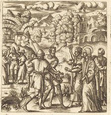 Christ Heals a Dumb Man, probably c. 1576/1580. Creator: Leonard Gaultier.