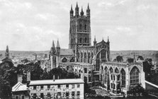 Gloucester Cathedral, Gloucester, Gloucestershire, early 20th century. Artist: Unknown