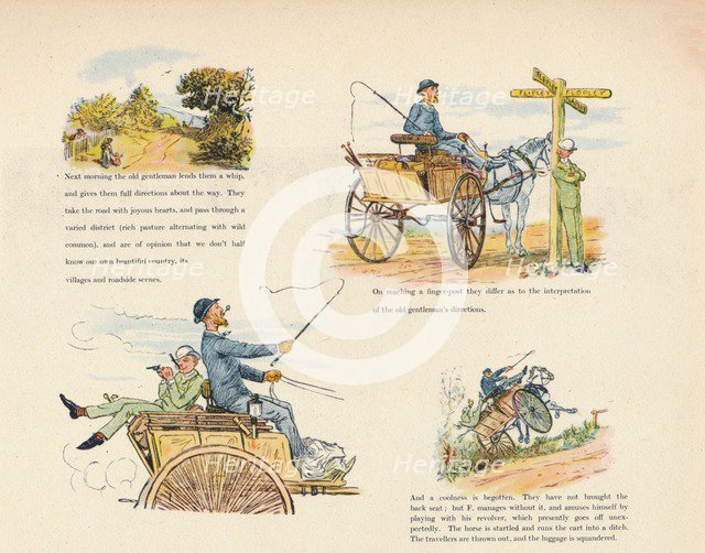 'The Strange Adventures of a Dog-Cart', 1888, (1946). Artist: Randolph Caldecott.