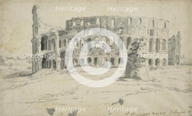 View of the Colosseum in Rome, unknown date. Creator: Anon.