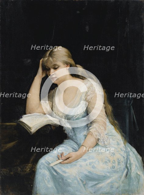 Young Woman Reading. Artist: Bashkirtseva, Maria Konstantinovna (1860-1884)