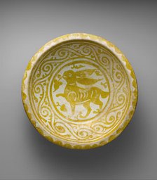 Bowl Depicting a Running Hare, Egypt, first quarter 11th century. Creator: Unknown.