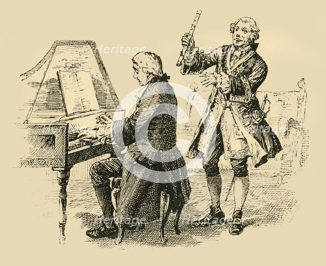 'The King exclaimed repeatedly, "Only one Bach! Only one Bach!" ', (1907). Creator: Unknown.