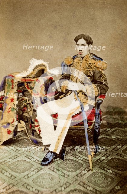 Mutsuhito, Emperor of Japan, 1873 (1882).  Creator: Uchida Kyuichi.