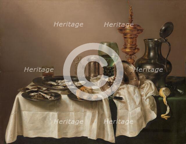 Still Life with a Gilt Cup, 1635. Creator: Willem Claesz Heda.