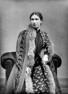 Mary Augusta Ward, Mrs Humphry Ward, c1870s. Creator: Barraud.