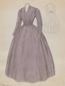 Quaker Dress, c. 1936. Creator: Sara Garfinkel.