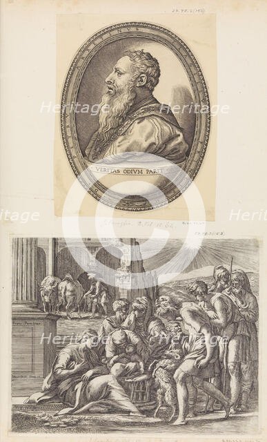 The Adoration of the Shepherds. Creator: Giovanni Jacopo Caraglio.