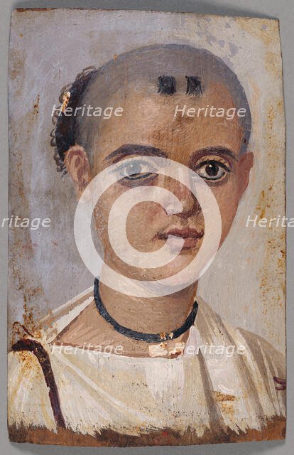 Mummy Portrait of a Youth, A.D. 150-200. Creator: Unknown.