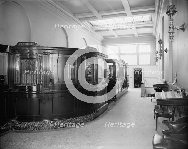 General view looking towards rear, 34th St. National Bank, New York City, between 1900 and 1910. Creator: Unknown.