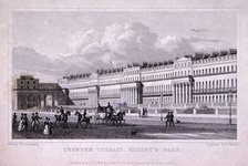 Chester Terrace, Regent's Park, Marylebone, London, 1828. Artist: Harlen Melville