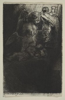 Jacob's Ladder, 1655. Creator: Rembrandt Harmensz van Rijn.