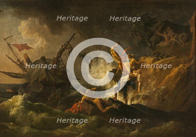 Shipwreck, mid-late 18th century. Creator: Pierre-Jacques Volaire.