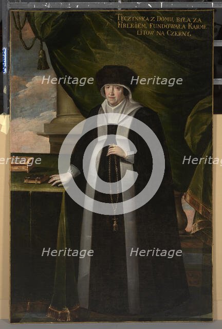 Portrait of Agnieszka Firlej née Teczynska (1578-1644), 2nd quarter of 17th century. Creator: Unknown.