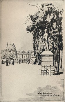 'Jardin du Luxembourg', 1915. Artist: Eugene Bejot.