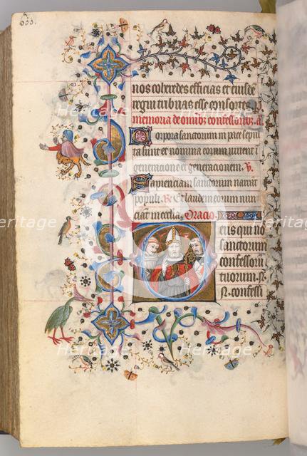 Hours of Charles the Noble, King of Navarre (1361-1425), fol. 294v, The Confessors, c. 1405. Creator: Master of the Brussels Initials and Associates (French).