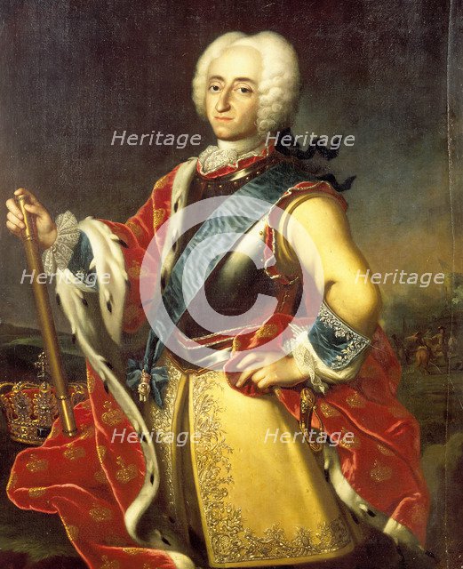 King Frederick IV of Denmark and Norway (1671-1730), First third of 18th cen.. Creator: Wahl, Johann Salomon (1689-1765).