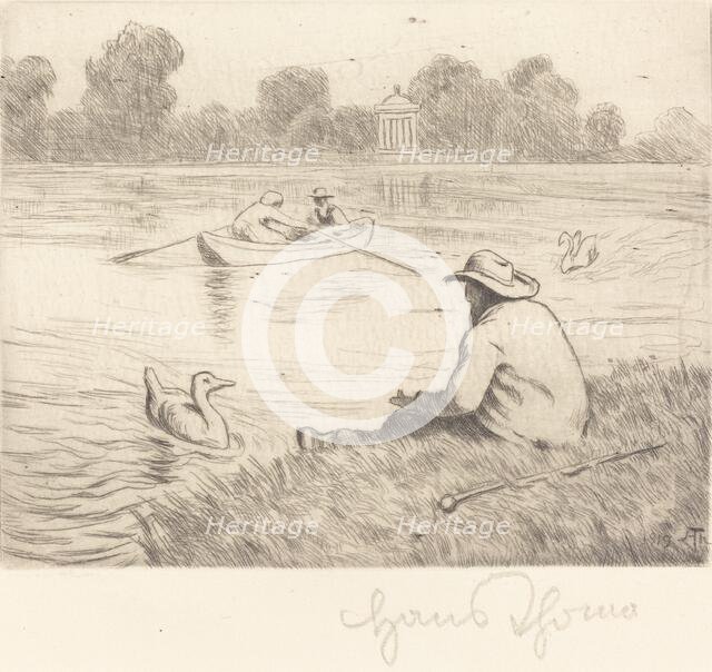 Calm Excursion, 1919. Creator: Hans Thoma.