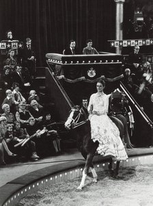 King Carl XVI Gustaf and Queen Silvia of Sweden attending the circus, 1977. Artist: Unknown