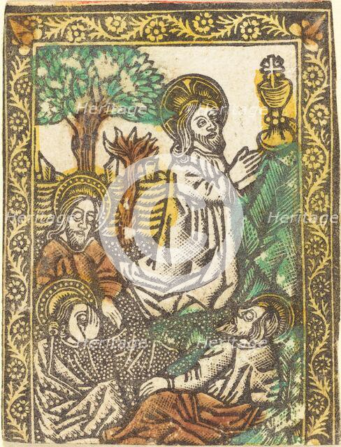 Christ on the Mount of Olives, 1460/1480. Creator: Master of the Borders with the Four Fathers of the Church.