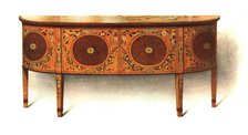 Painted Sideboard-commode, 1908. Creator: Shirley Slocombe.