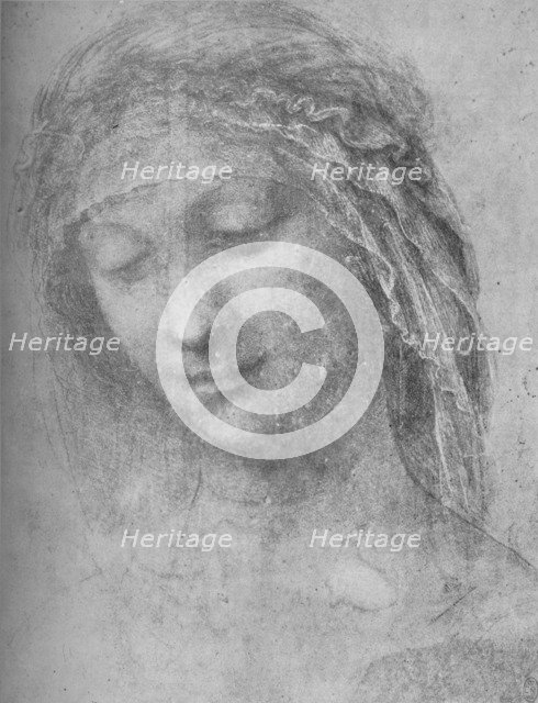 'Head of a Woman Three-Quarters to the Left', c1480 (1945). Artist: Leonardo da Vinci.