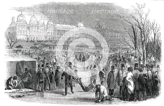 Skating in the Regent's-Park, 1850. Creator: Unknown.