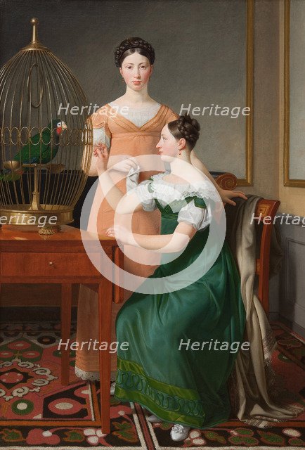 Mendel Levin Nathanson's Elder Daughters, Bella and Hanna, 1820. Artist: Eckersberg, Christoffer-Wilhelm (1783-1853)