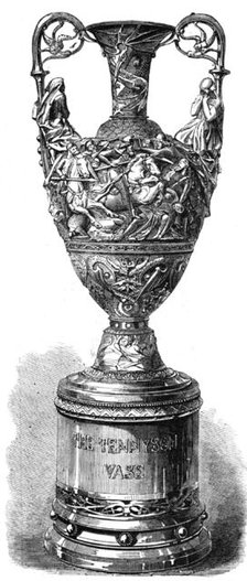 The Tennyson Vase: "Morte d'Arthur" and "Guinevere", 1868.  Creator: Unknown.