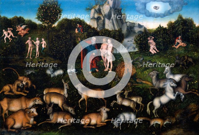 The Garden of Eden, 1530. Artist: Cranach, Lucas, the Elder (1472-1553)