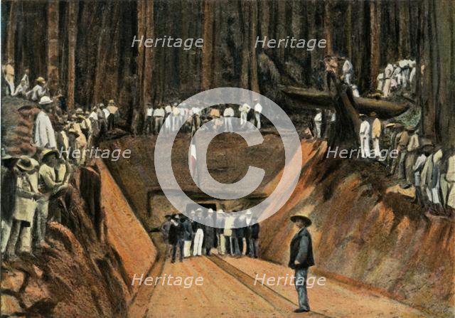 'Saint-Elie. Inauguration De La Premiere Mine De Quartz', (Saint-Elie. The first Quartz Mine), 1900. Creator: Unknown.