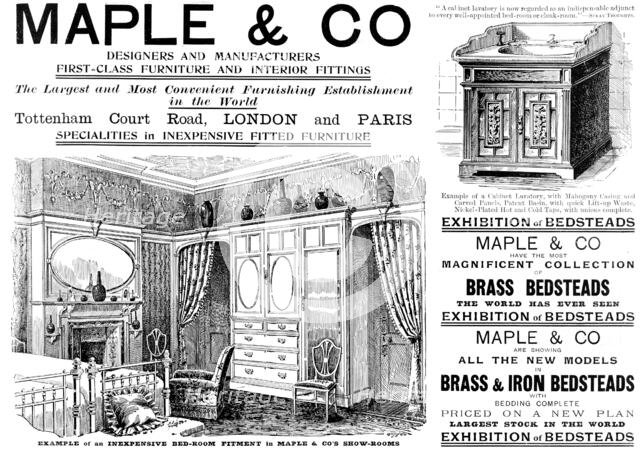 Advertisement for Maple & Co., 1898. Creator: Unknown.