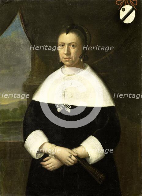 Portrait of Maria de la Queillerie (1629-64), first Wife of Jan van Riebeeck, or his..., c.1660. Creator: Anon.