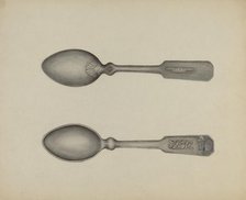 Silver Spoon, 1935/1942. Creator: Florence Stevenson.