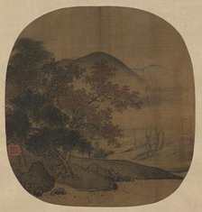 Buffalo and Boy in Autumnal Landscape, 1127-1279. Creator: Yan Ciping (Chinese, active 1164-1187).