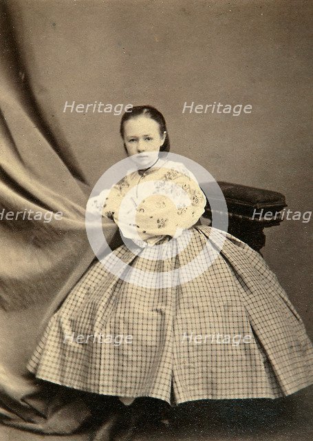 Childhood portrait of Sophia Perovskaya, 1860s. Artist: Unknown