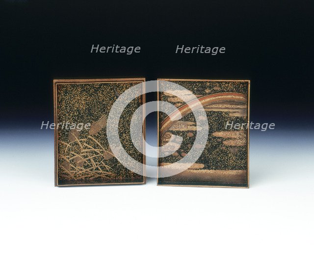 Maki-e lacquer box, late Edo Period, Japan, mid 19th century. Artist: Unknown