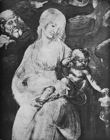 'Adoration of the Magi - Virgin and Child', c1481 (1945). Artist: Leonardo da Vinci.