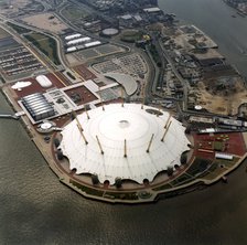 An aerial view of the Millennium Dome, Greenwich, London, 2000. Artist: EH/RCHME staff photographer