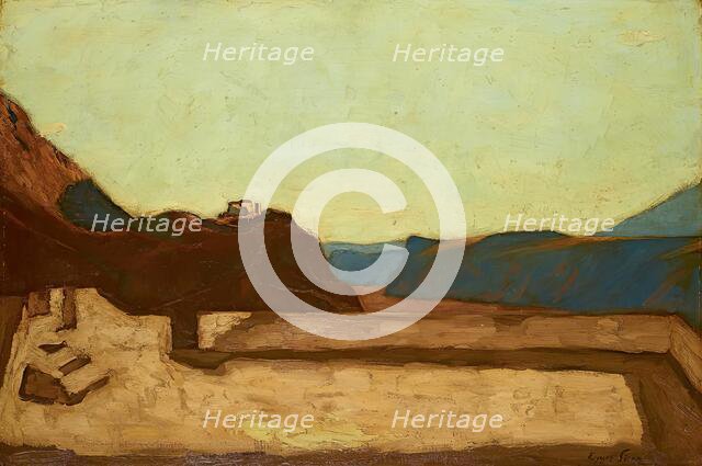 At the Calvary in Bolzano, 1922. Creator: Albin Egger-Lienz.