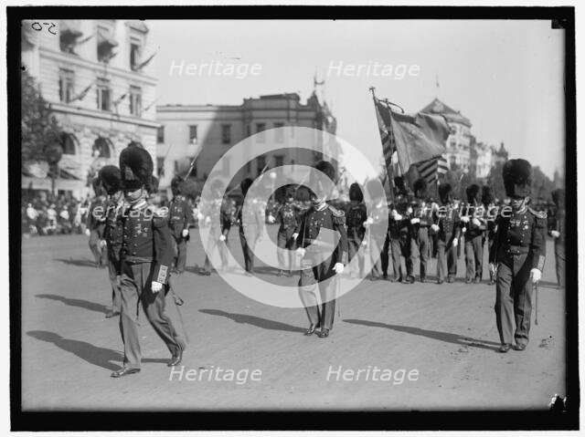 Parade On Pennsylvania Ave - Marching Band, between 1910 and 1921. Creator: Harris & Ewing.