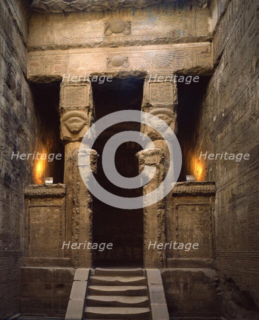 Hathor Shrine, Dendera, Egypt, 1984. Creator: Ethel Davies.