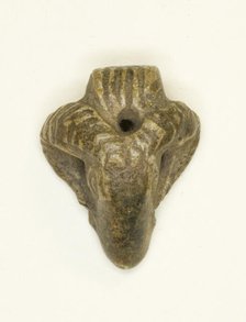 Amulet of a Ram's Head, Egypt, New Kingdom-Third Intermediate Period (about 1550-664 BCE). Creator: Unknown.